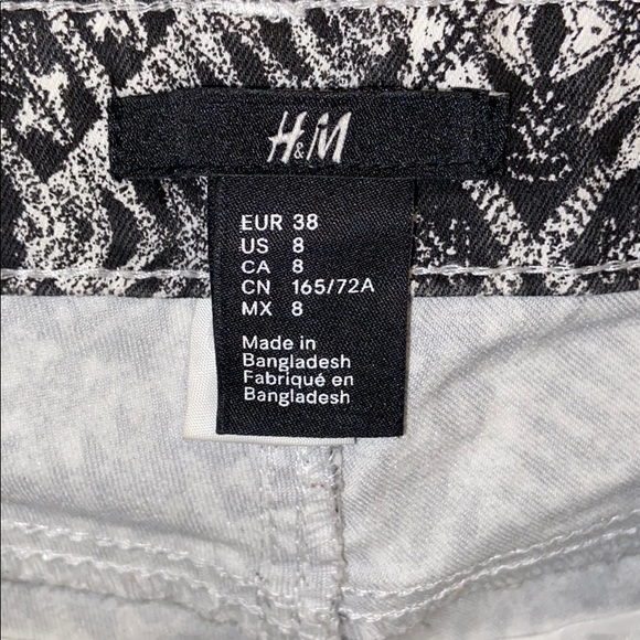 Black & white patterned skinny jeans - Picture 4 of 4